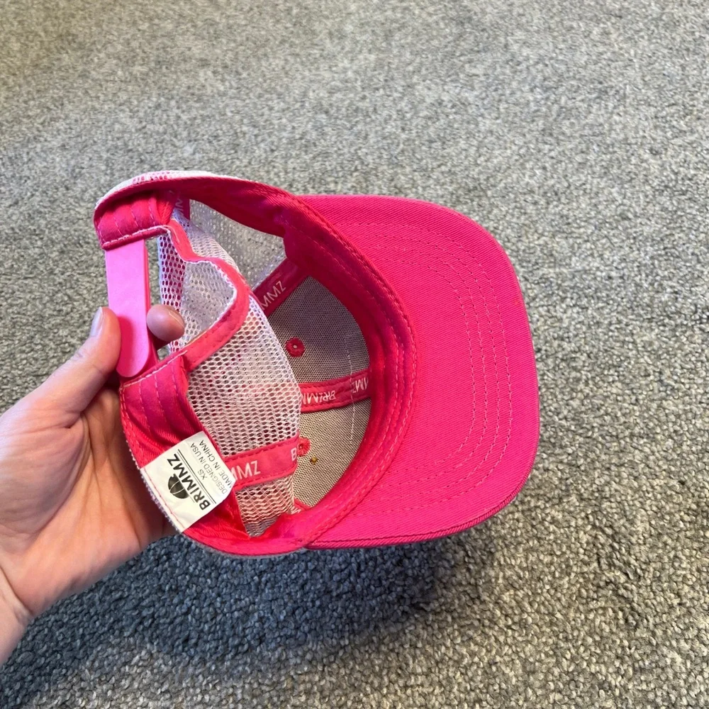 Brimmz hat toddler boy hot pink cap snapback streetwear logo skater biker grunge